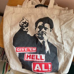 Marc By Marc Jacobs Al Gore Give 'em Hell Al Canvas Tote Bag